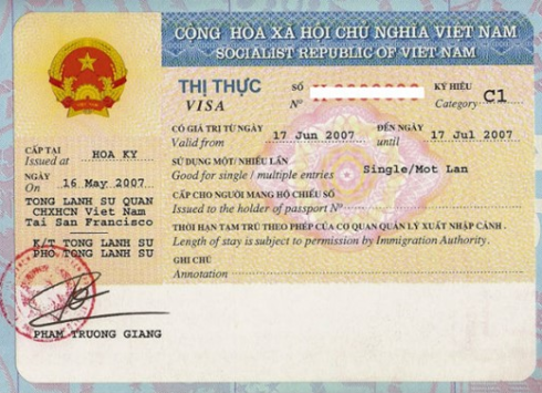 CÁC KÝ HIỆU THỊ THỰC/VISA TẠI VIỆT NAM